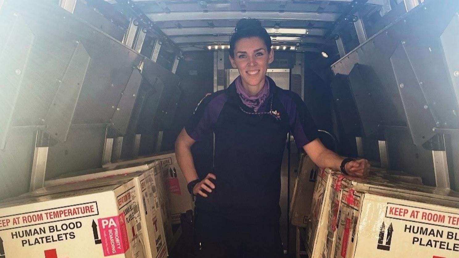 female courier
